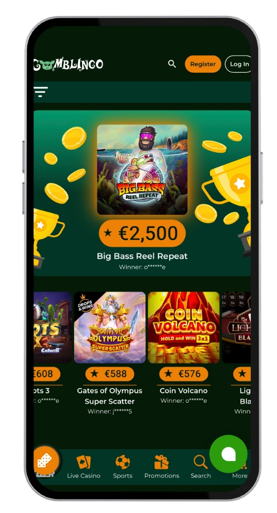 Gomblingo app